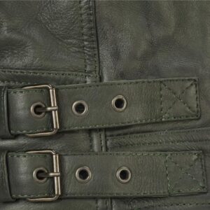 LONDON OLIVE LEATHER JACKET (male)-image