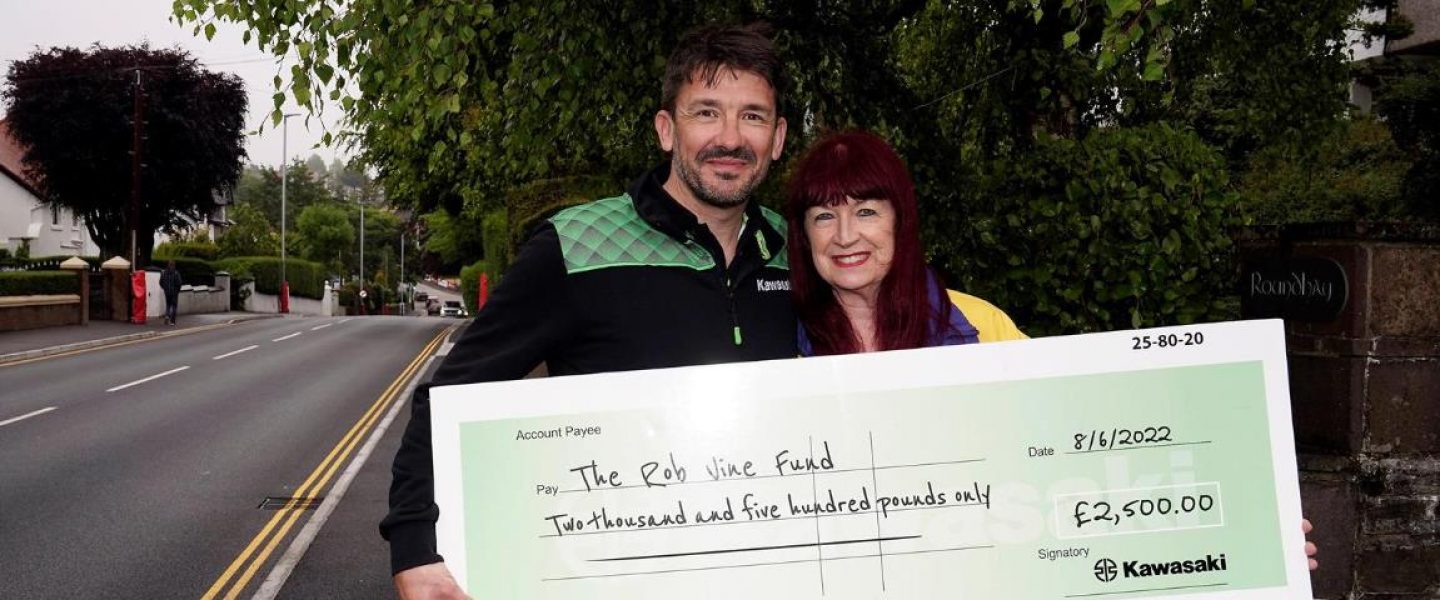 Kawasaki Motors UK Support Ros Gale and the Rob Vine Fund