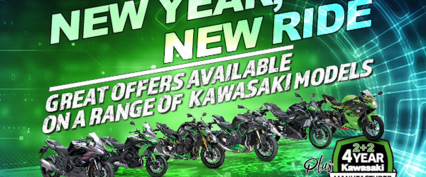 Attractive new promotions available with Kawasaki this January!