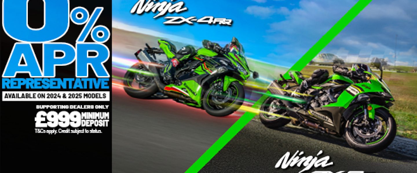 Ninja ZX-4RR and Ninja ZX-6R now available with 0% HP and 3.9% PCP