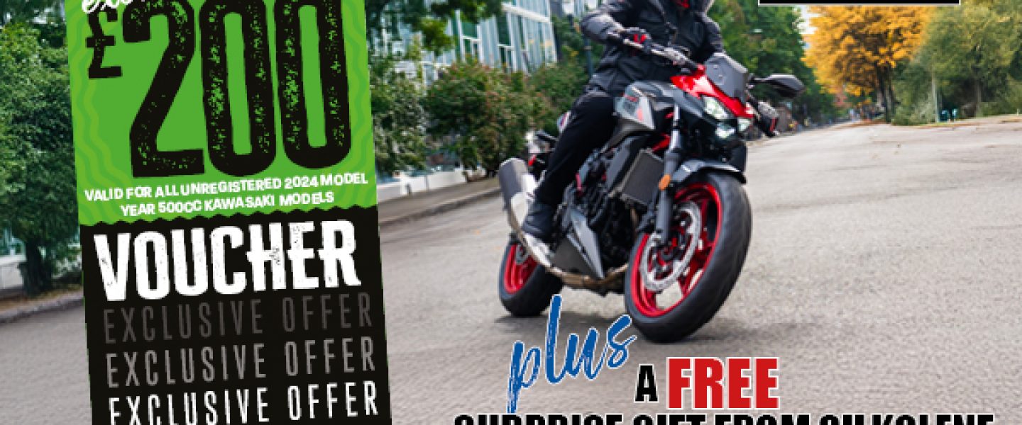 Get a free gift with Kawasaki and Silkolene!
