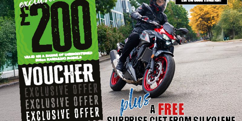 Get a free gift with Kawasaki and Silkolene!