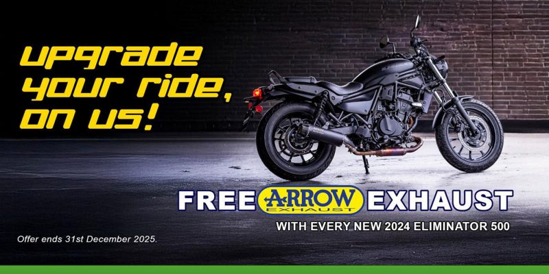 Cruise away with a free Arrow exhaust!