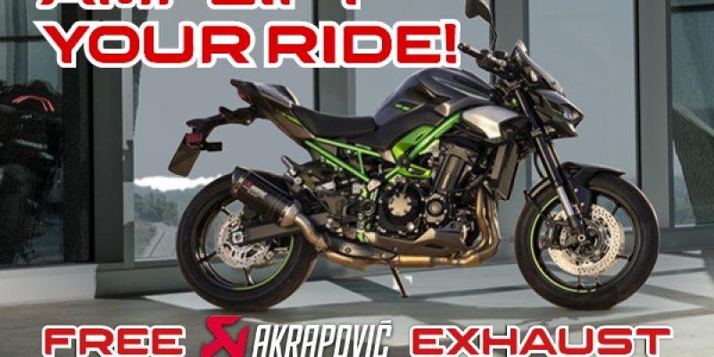 Amplify your 2026 With A Free Z900 Exhaust Upgrade!
