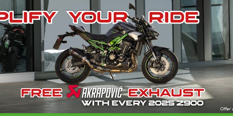 Amplify your 2026 With A Free Z900 Exhaust Upgrade!