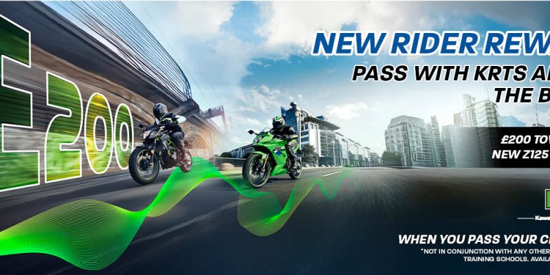 Kawasaki launches £200 new rider promotion