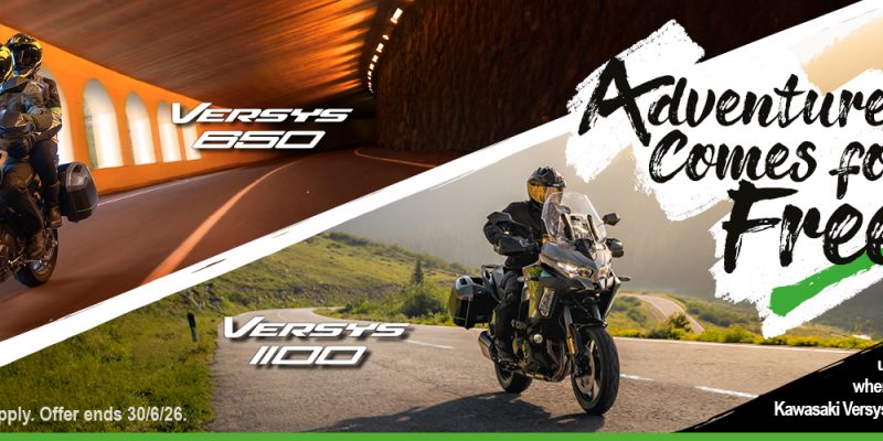 Adventure Comes For Free With Kawasaki This Spring!