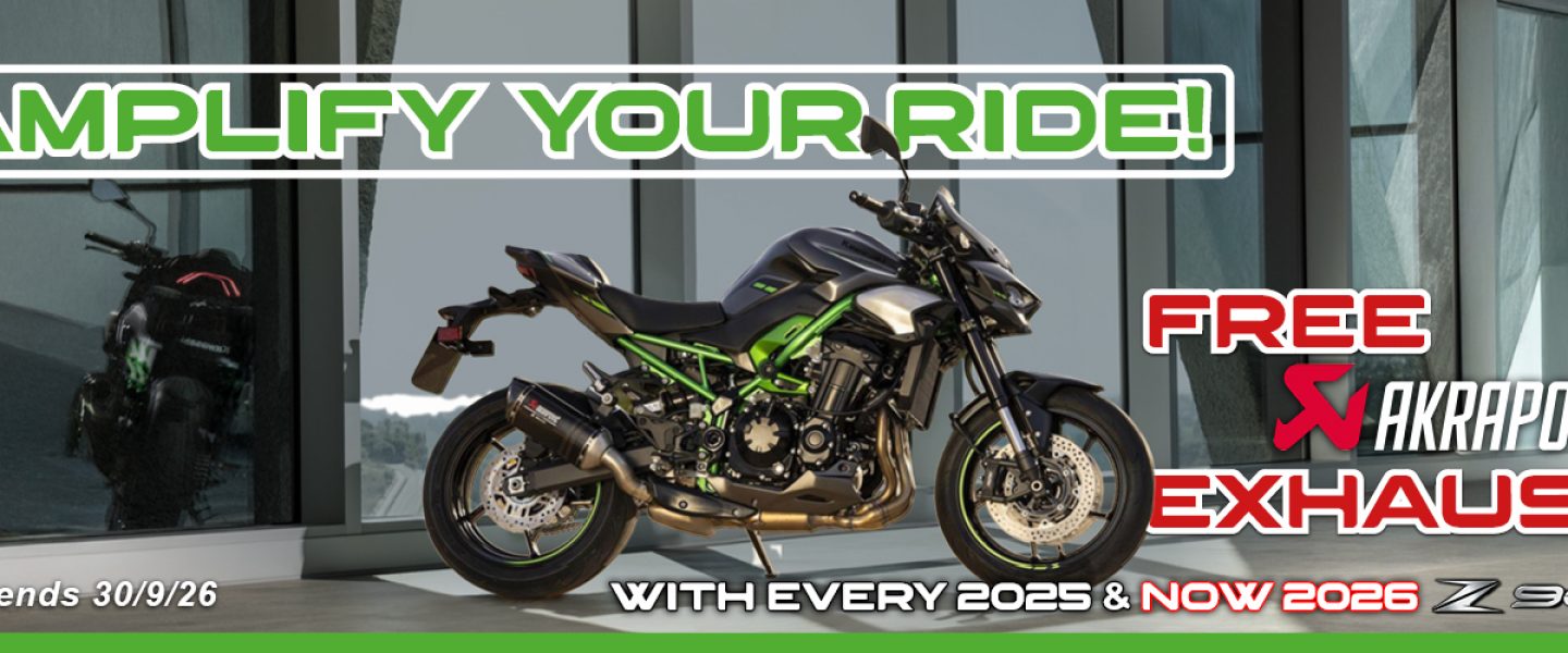 Amplify your 2026 With A Free Z900 Exhaust Upgrade!