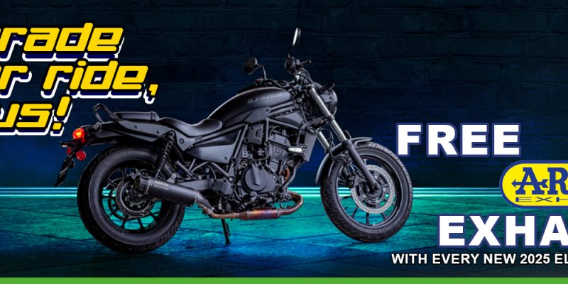 Cruise away with a free Arrow exhaust!