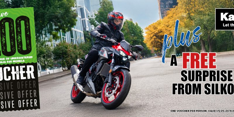 Get a free gift with Kawasaki and Silkolene!
