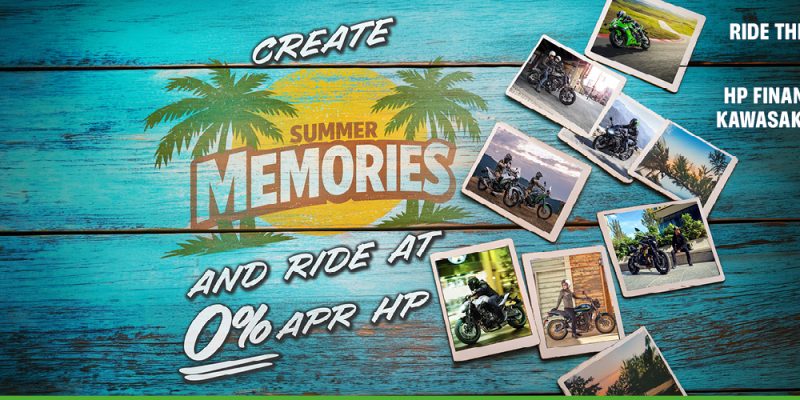 Ride this summer with 0% APR HP finance on selected Kawasaki motorcycles!