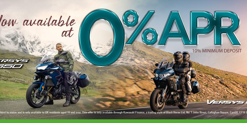 Full Versys range now available with 0% finance