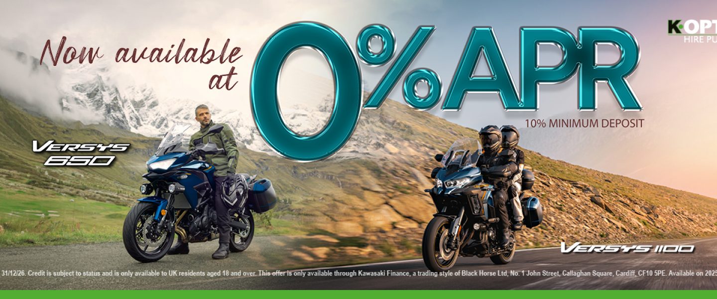 Full Versys range now available with 0% finance
