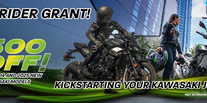 Kawasaki Launch ‘New Rider Grant’ Across A Range Of Machines!